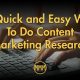 A quick and easy way to do content marketing