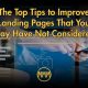 top tips to improve landing pages